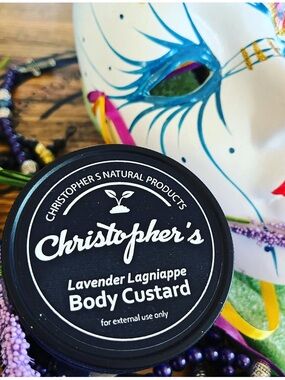 Christopher's Lavender Lagniappe Body Custard - Black Jar